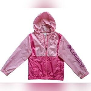 COLUMBIA little girl windbreaker raincoat hooded jacket size XS